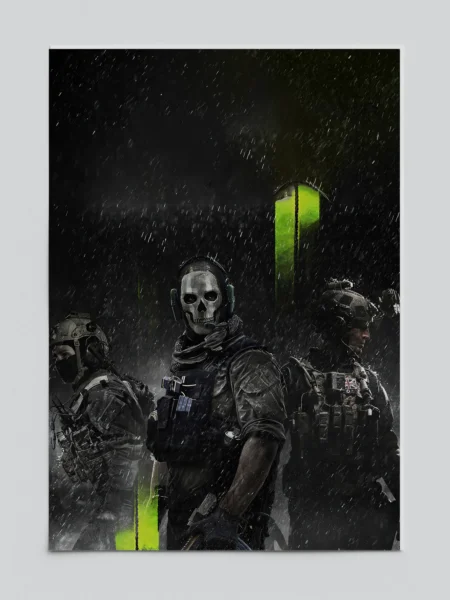 Call of Duty Modern Warfare 2 Ghost Night Ops Poster