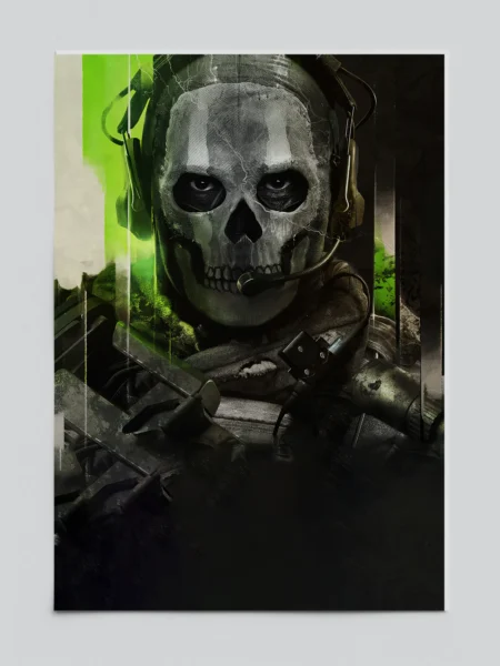 Call of Duty Modern Warfare 2 Simon Ghost Riley Tactical Shadow Poster