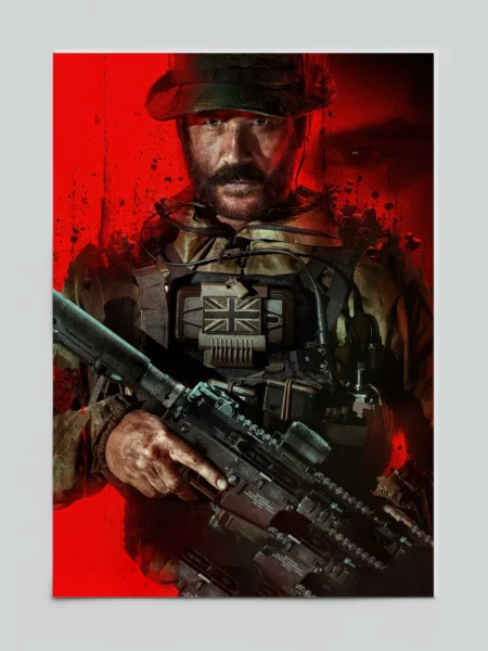 Call of Duty Modern Warfare 3 Captain Price Warzone Veteran Poster