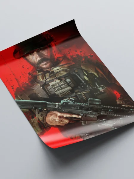 smpos121 call of duty modern warfare 3 captain price warzone veteran poster product rollover