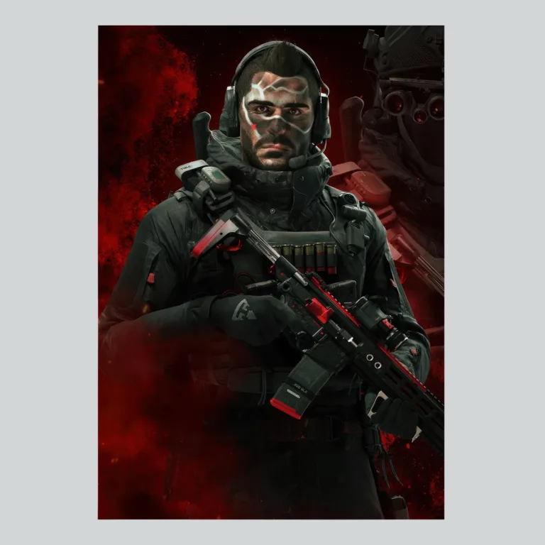 Call of Duty Modern Warfare 3 Soap Mactavish Final Mission Poster