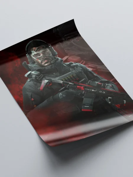 smpos124 call of duty modern warfare 3 soap mactavish final mission poster product rollover