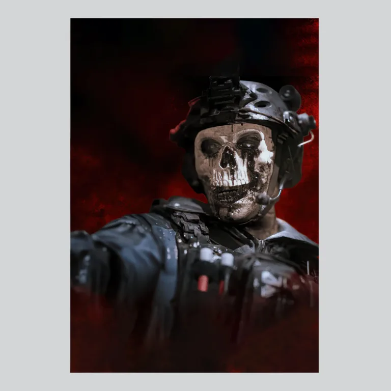 Call of Duty Modern Warfare 3 Zombie Ghost Undead Striker Poster