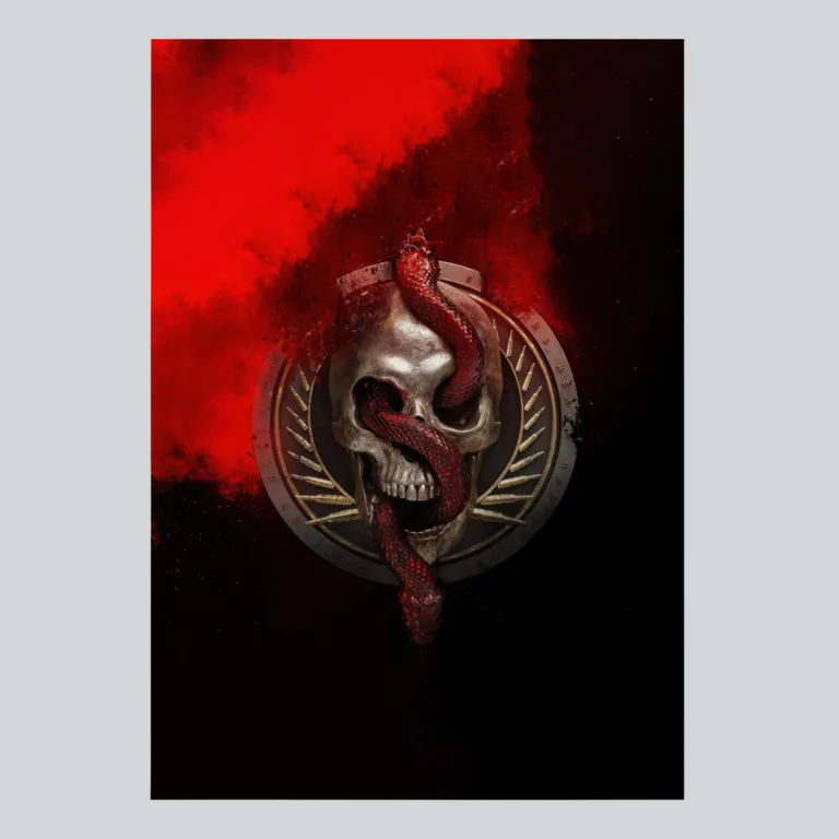 Call of Duty Modern Warfare 3 Skull Snake Fearless Emblem Poster