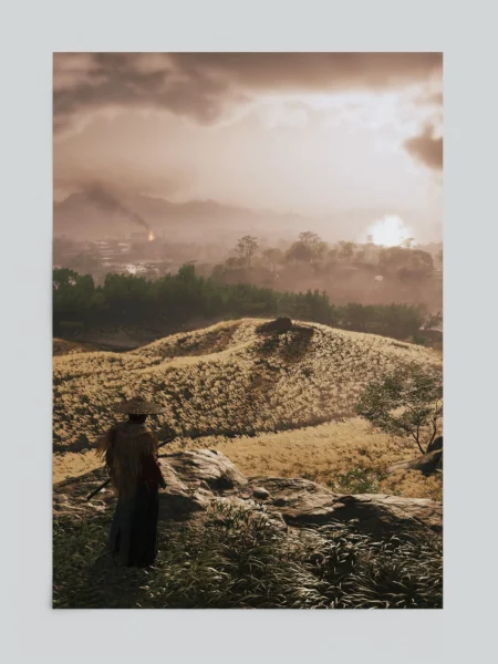 Ghost of Tsushima Scenic Landscape Gaming Art Poster