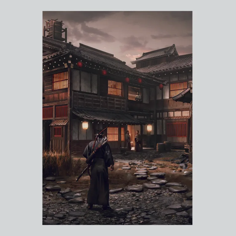 Ghost of Tsushima Village Entry Poster