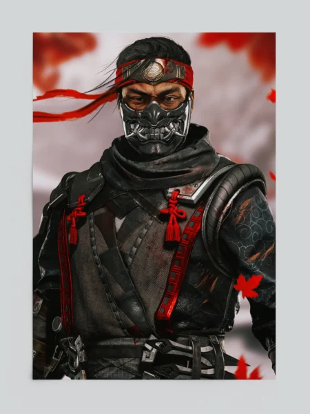 Ghost of Tsushima Ghost Mask Legend Art Poster