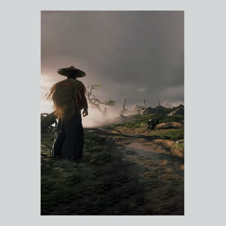 Ghost of Tsushima Jin Sakai Hero Portrait Poster