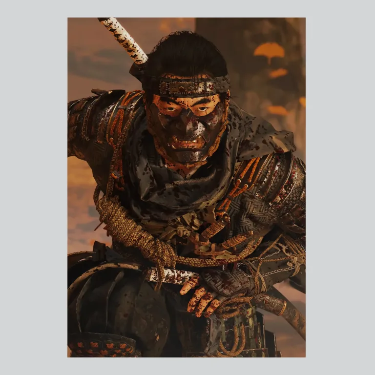 Ghost of Tsushima Jin Sakai Vengeance Art Poster