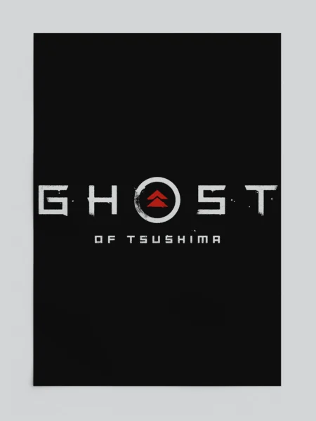 Ghost of Tsushima Classic Logo Gaming Poster