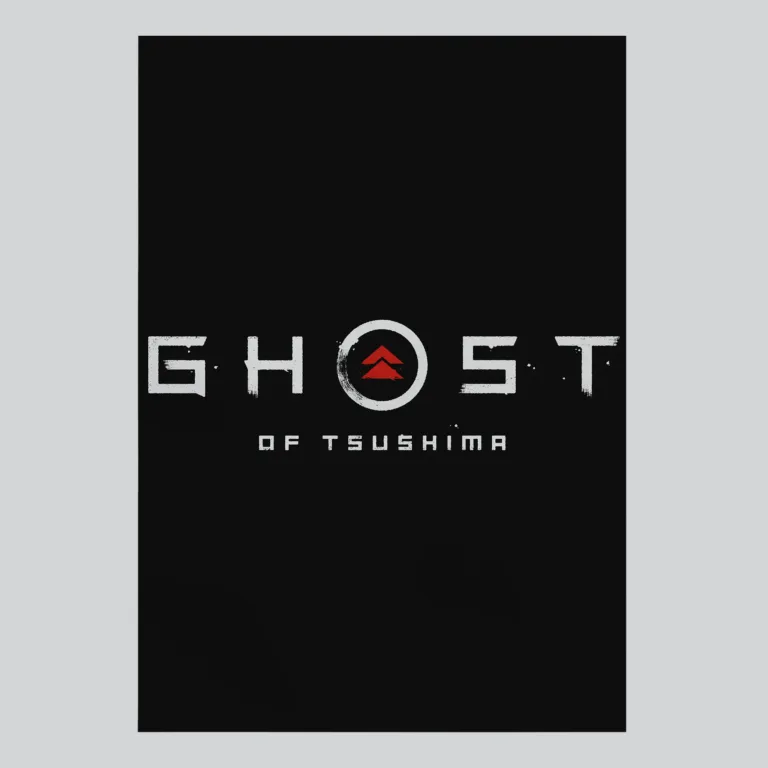 Ghost of Tsushima Classic Logo Gaming Poster