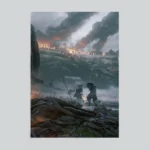 Ghost of Tsushima Epic Battlefield Scene Poster