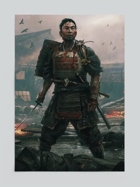 Ghost of Tsushima Ancient Bushido Code Art Poster