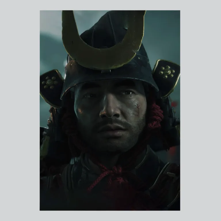 Ghost of Tsushima Samurai Honor Battle Poster