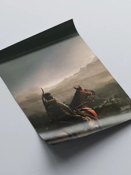 smpos169 ghost of tsushima epic samurai journey wall art poster product rollover