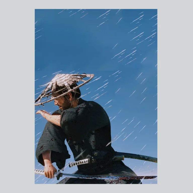 Ghost of Tsushima Jin Sakai Quest Art Poster