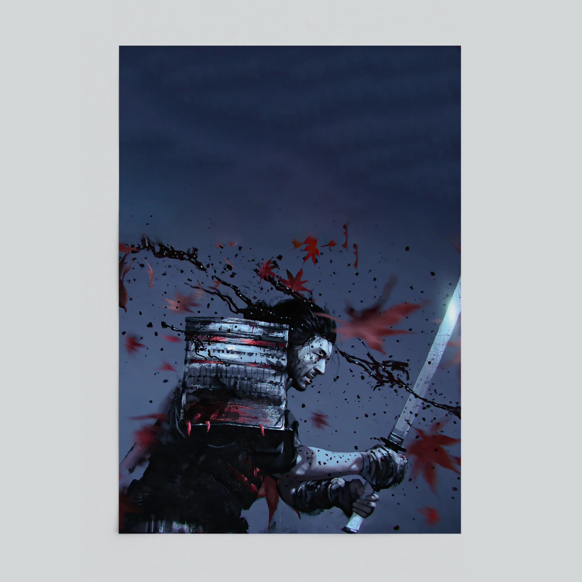 Ghost of Tsushima Jin Sakai Revenge Art Poster