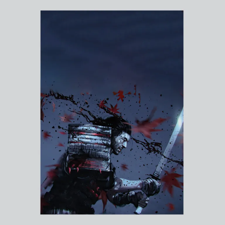 Ghost of Tsushima Jin Sakai Revenge Art Poster