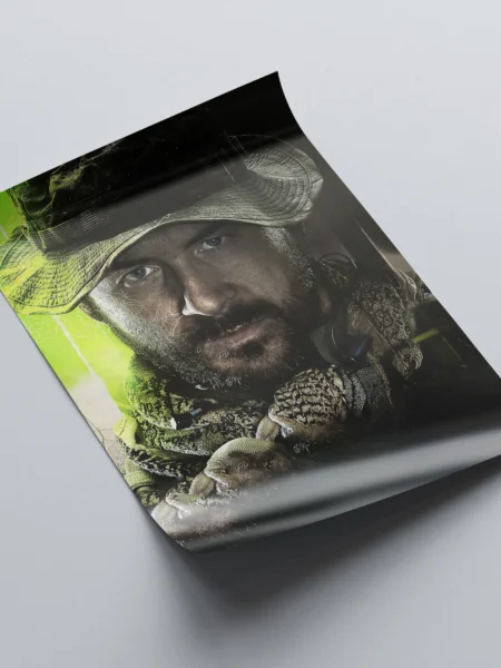 smpos19 call of duty modern warfare 2 captain price tactical leader poster product rollover