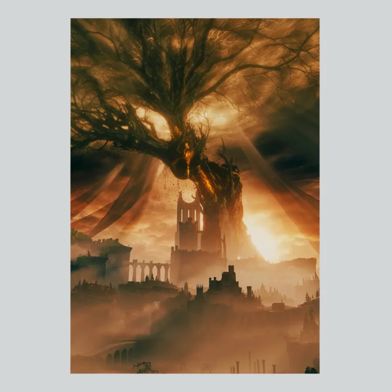 Elden Ring Shadow of the Erdtree Dark Realm Mystery Poster