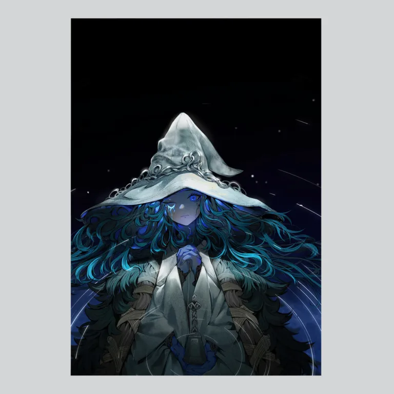 Elden Ring Lunar Princess Portrait Poster