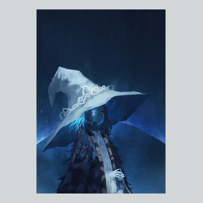 Elden Ring Moon Queen Fantasy Poster