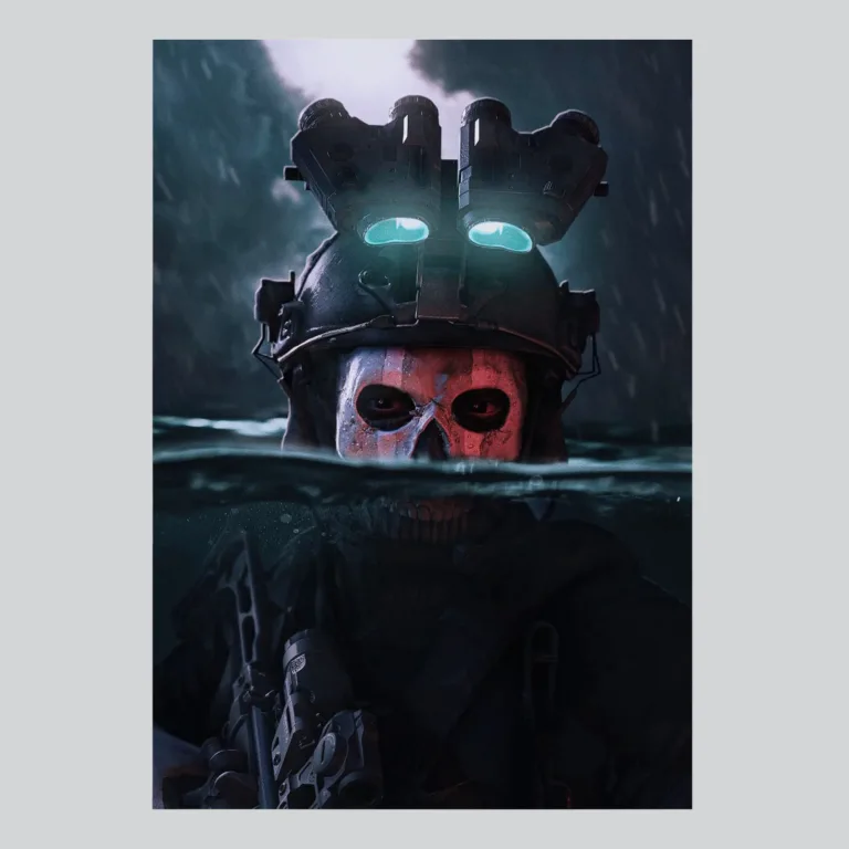 Call of Duty Ghost Elite Underwater Combat Art Poster