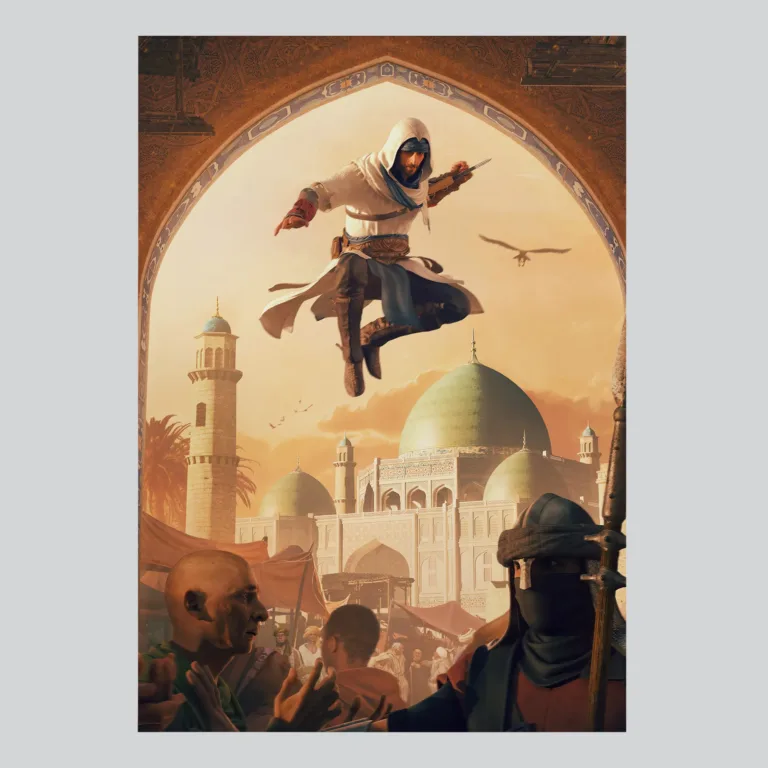 Assassins Creed Mirage Glorious Baghdad Golden Era Poster