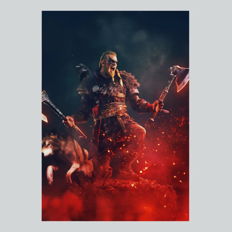 Assassins Creed Valhalla Valiant Eivor Path Poster