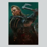 Assassins Creed Valhalla Fearless Female Warrior Poster