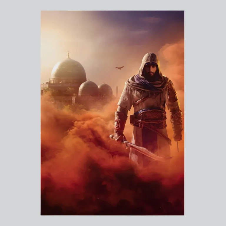 Assassins Creed Mirage Radiant Basim Destiny Poster