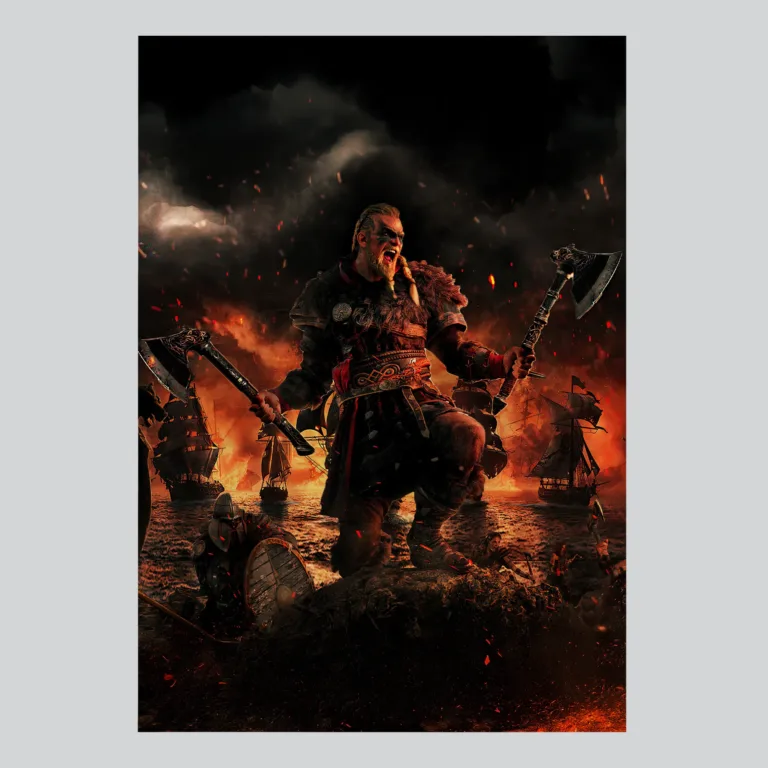 Assassins Creed Valhalla Legendary Norse Warrior Poster