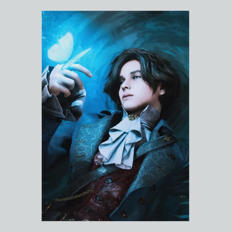 Enchanting Lies of P Butterfly Scene Gaming Poster