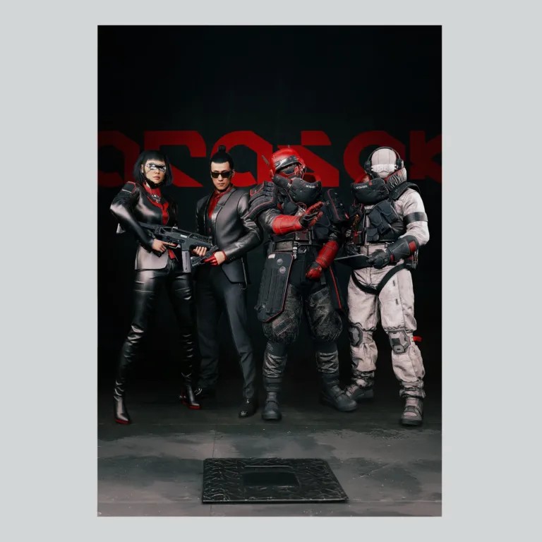 Cyberpunk 2077 Arasaka Corporation Elite Staff Dystopian Poster