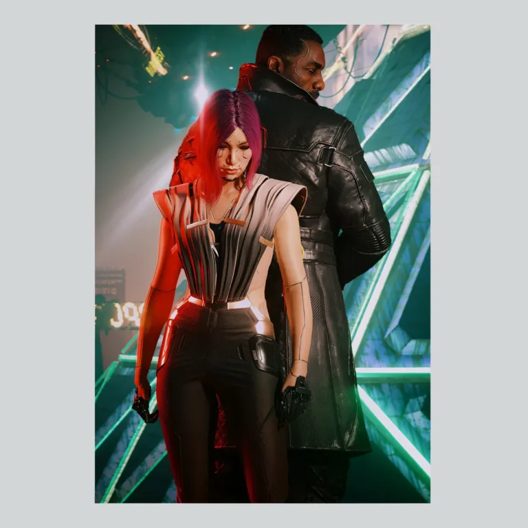 Cyberpunk 2077 Songbird & Solomon Reed DLC Poster