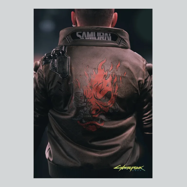 Cyberpunk 2077 Samurai Band Black Jacket Art Poster