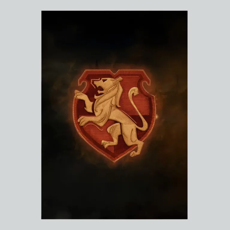 Hogwarts Legacy Gryffindor House Crest Official Poster