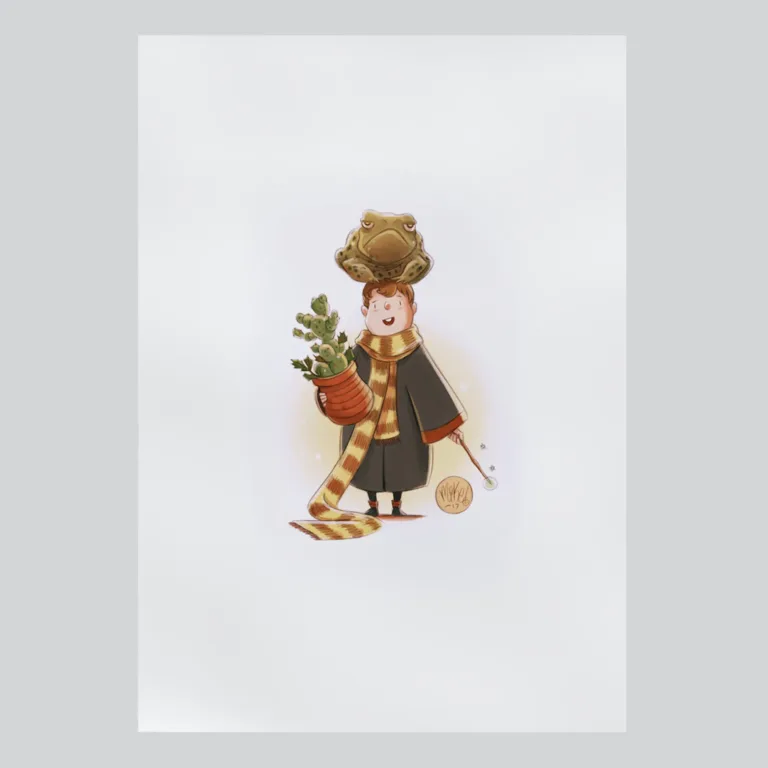 Hogwarts Legacy Neville Longbottom Character Art Poster