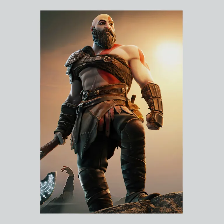 God of War Fortnite Crossover Poster