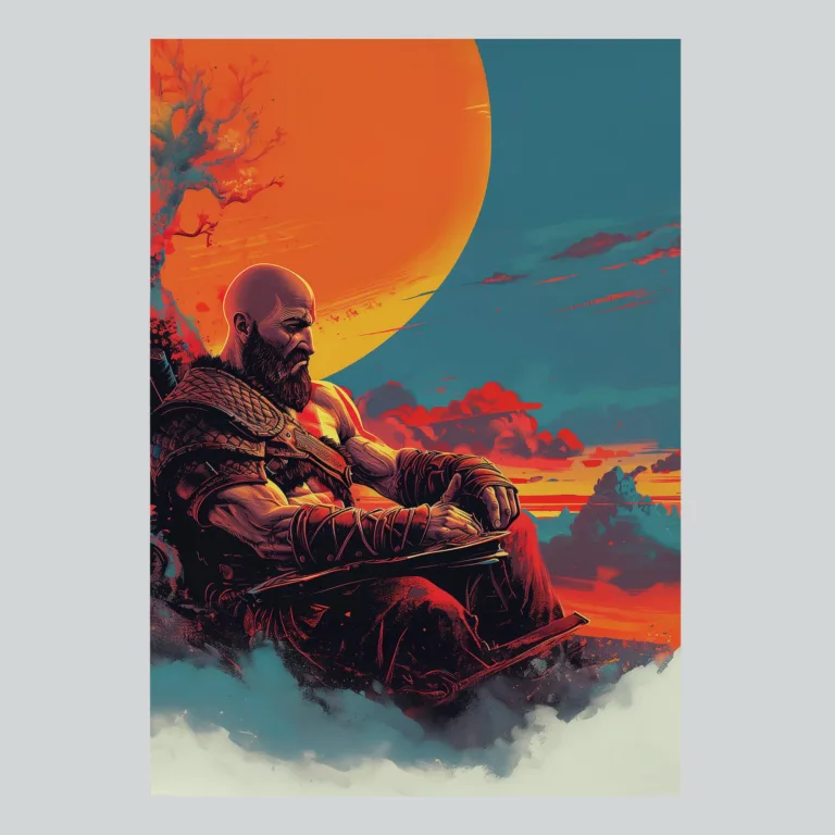 God of War Spartan Warrior Poster