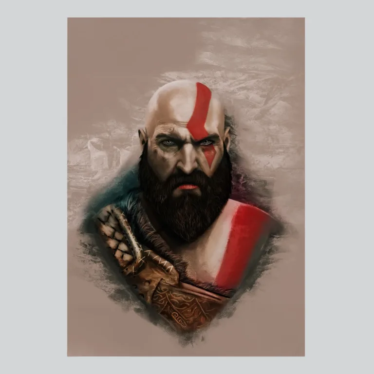 God of War Reimagined Art Poster