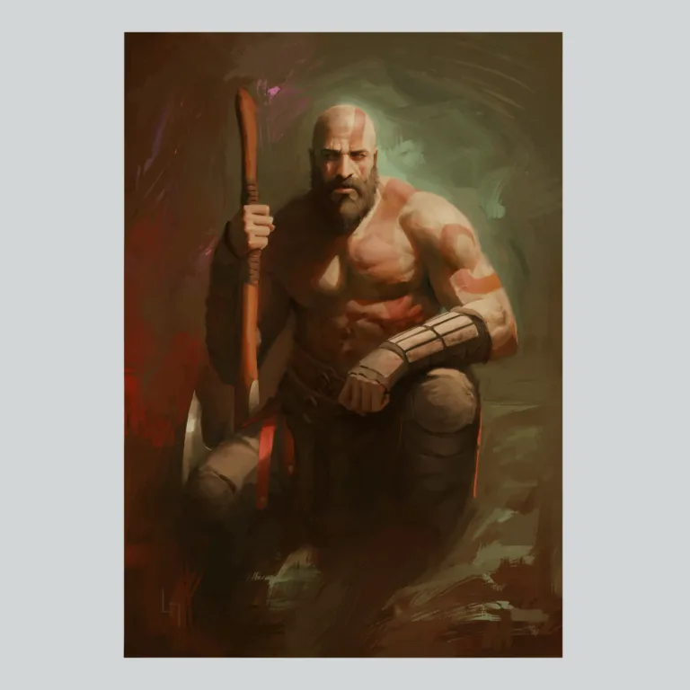 God of War Fan Art Collection Poster