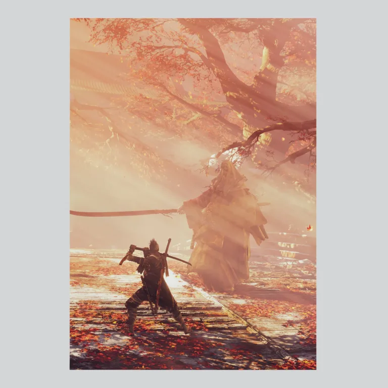 Sekiro Corrupted Monk Battle Scene Poster