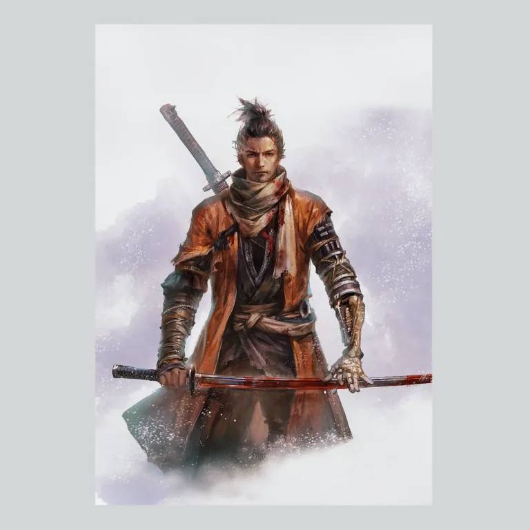 Sekiro Shadows Die Twice Shinobi Portrait Poster
