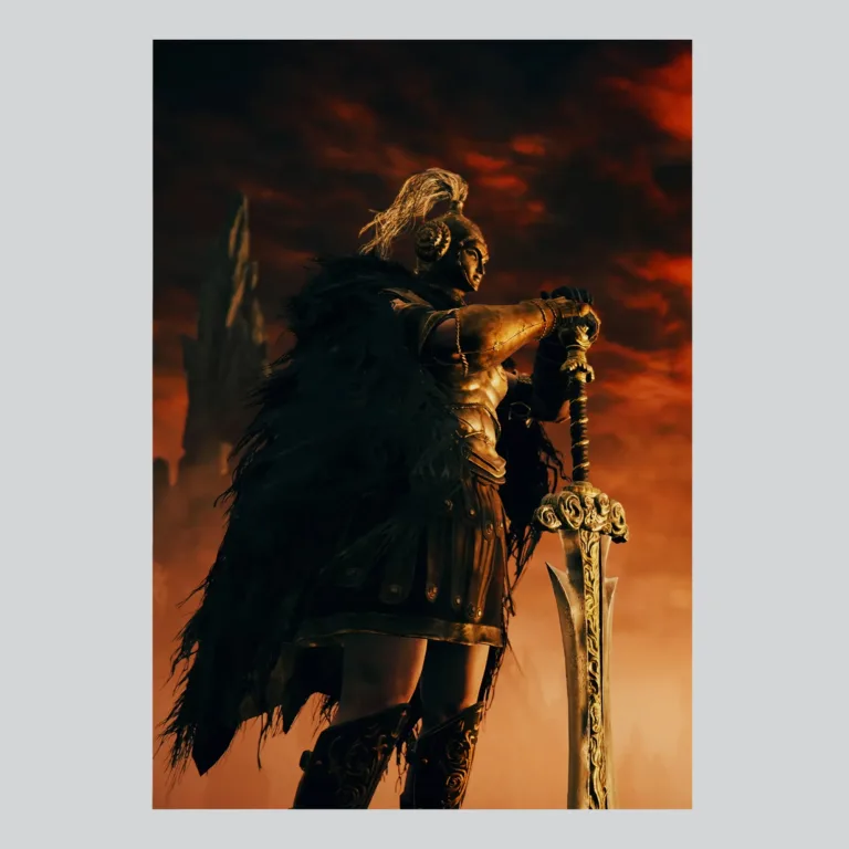 Elden Ring Needle Knight Leda Poster