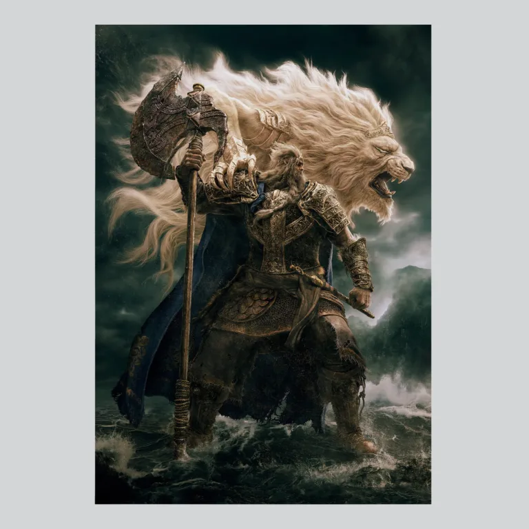 Elden Ring First Elden Lord Portrait Poster