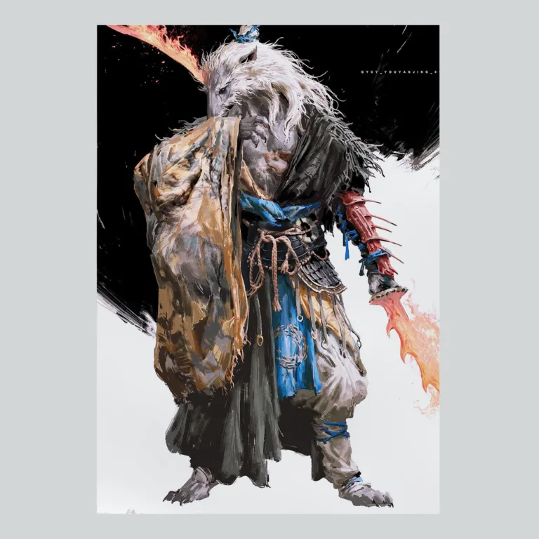Black Myth Wukong Stunning Character Art Poster