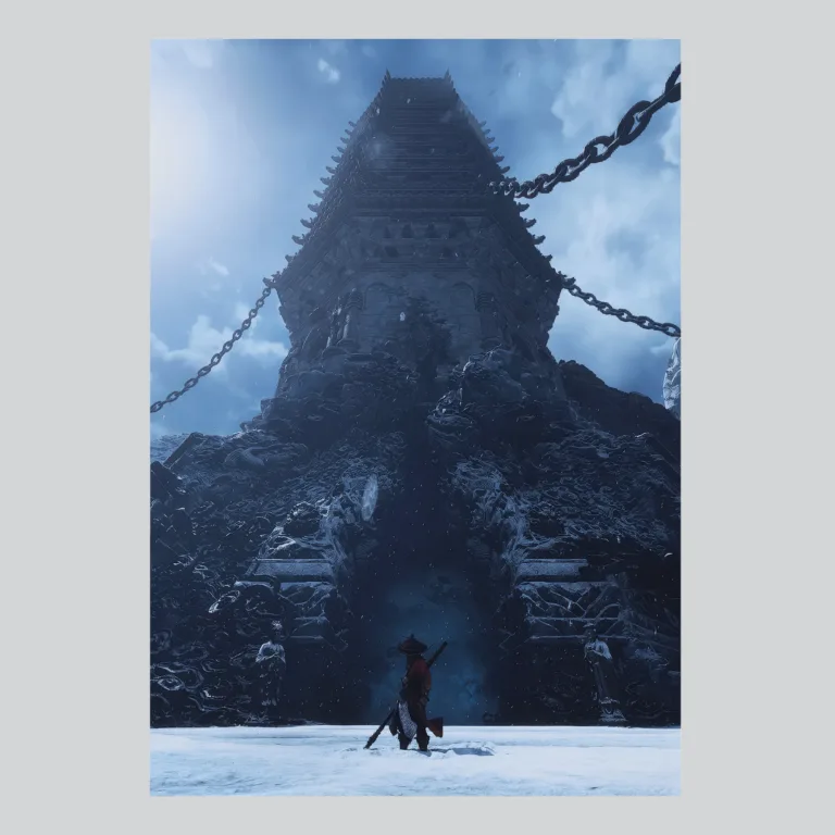 Black Myth Wukong Majestic Castle Scenery Poster