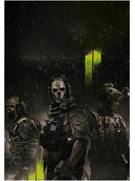 Call of Duty Modern Warfare 2 Ghost Night Ops Poster