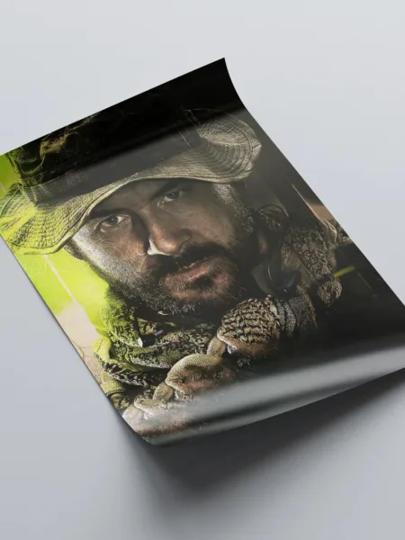 smpos19 call of duty modern warfare 2 captain price tactical leader poster product rollover